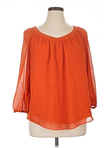 LC Lauren Conrad 3/4 Sleeve Blouse (view 1)