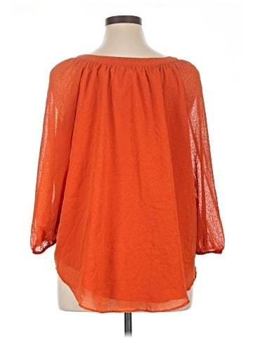 LC Lauren Conrad 3/4 Sleeve Blouse (view 2)