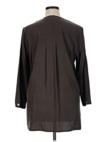Rafaella 3/4 Sleeve Silk Top (view 2)