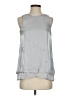 Vince Camuto 100% Polyester Silver Sleeveless Blouse Size XXS - photo 1