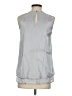 Vince Camuto 100% Polyester Silver Sleeveless Blouse Size XXS - photo 2