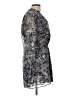 Zara 100% Polyester Blue Gold Kimono Size L - photo 4