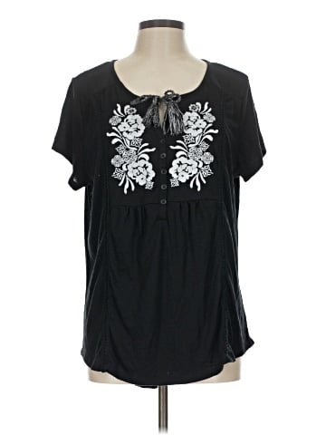 Style&Co Short Sleeve Blouse (view 1)