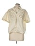 Future Collective 100% Cotton Ivory Short Sleeve Blouse Size M - photo 1
