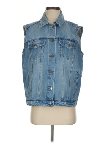 Velvet Heart Denim Vest (view 1)