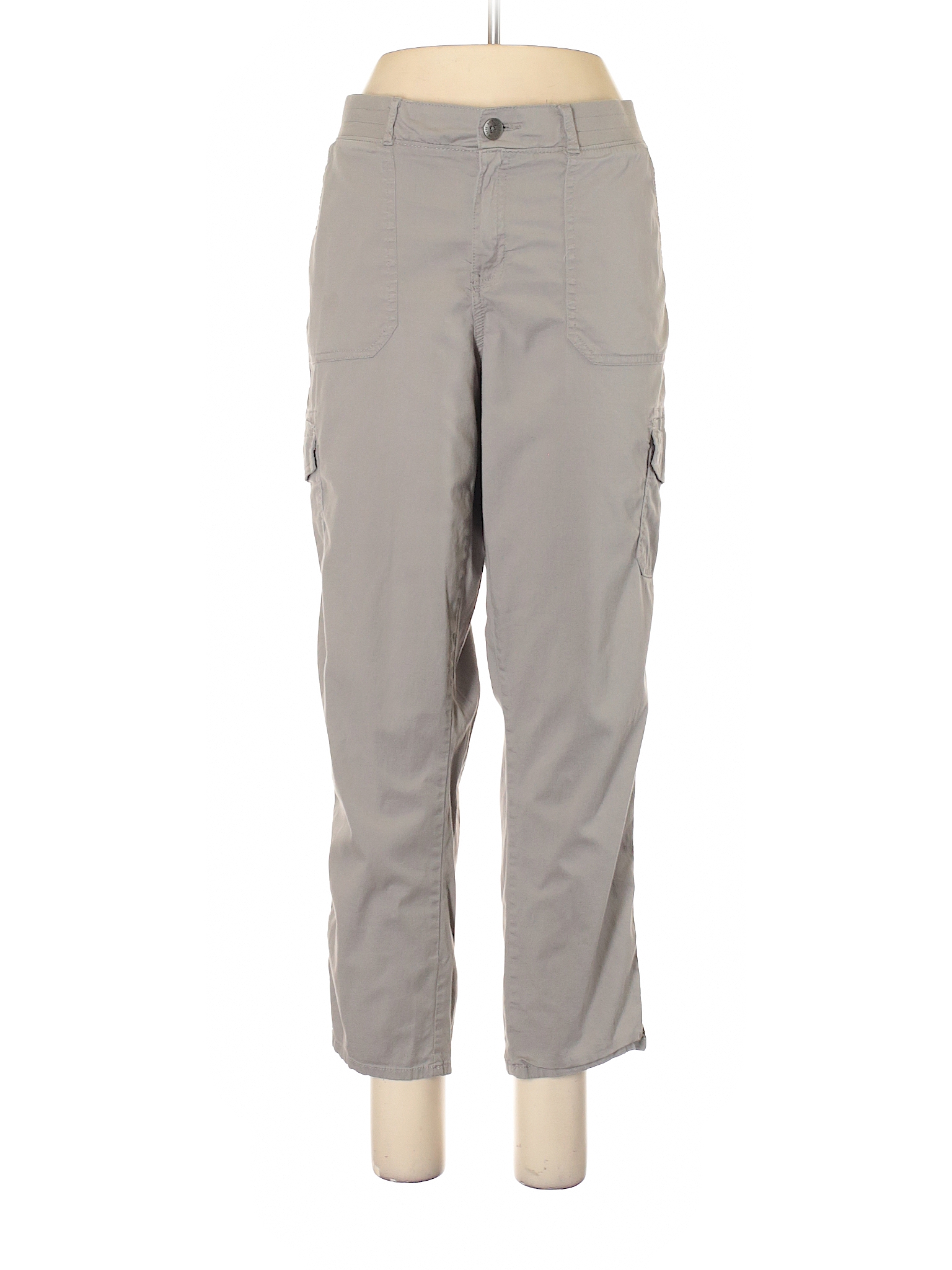 Sonoma Life Style Solid Gray Cargo Pants Size 16 75 Off Thredup 5333