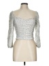 Sienna Sky Silver 3/4 Sleeve Top Size L - photo 1