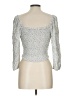 Sienna Sky Silver 3/4 Sleeve Top Size L - photo 2