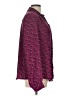 Elle 100% Polyester Paisley Burgundy Long Sleeve Blouse Size L - photo 4