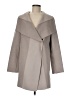 Tahari Solid Gray Wool Coat Size M - photo 1