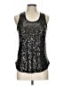 Xhilaration 100% Polyester Black Sleeveless Blouse Size L - photo 1