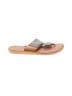 Laid Back London Silver Flip Flops Size EU 40 - photo 1