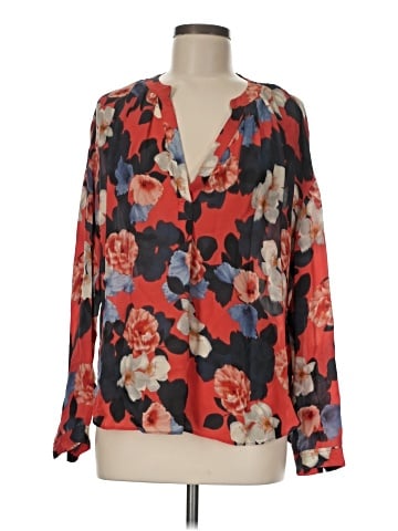 J.Crew Collection Long Sleeve Silk Top (view 1)