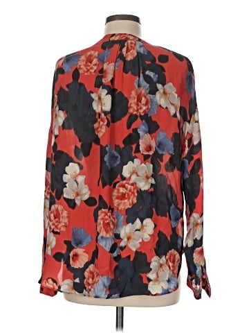 J.Crew Collection Long Sleeve Silk Top (view 2)