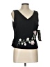 Perceptions 100% Polyester Black Sleeveless Blouse Size 10 - photo 1