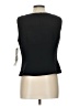 Perceptions 100% Polyester Black Sleeveless Blouse Size 10 - photo 2