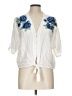 Rails White Short Sleeve Blouse Size L - photo 1