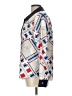 Tommy Hilfiger 100% Polyester Argyle Ivory Long Sleeve Blouse Size L - photo 5