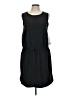 Athleta Solid Black Casual Dress Size L (petite) - photo 1