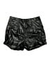 Shein 100% Polyester Metallic Black Shorts Size XL (tall) - photo 1
