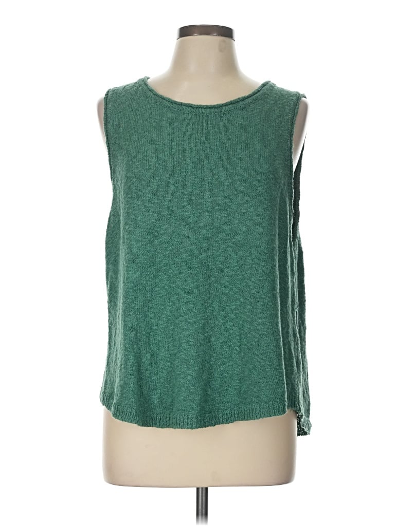 Pre-owned Fp Beach Sweater Vest In Green