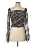 Lulus 100% Polyester Black Long Sleeve Blouse Size L - photo 1