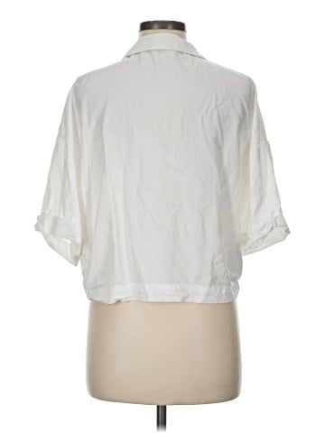 Zara TRF 3/4 Sleeve Button-Down Shirt (view 2)