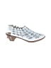 Rieker Print White Silver Sandals Size EU 40 - photo 1