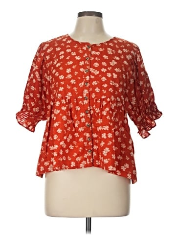 Madewell 3/4 Sleeve Blouse (view 1)
