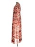 Unbranded 100% Polyester Print Orange Casual Dress Size L - photo 5
