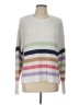 Design History Stripes White Pullover Sweater Size L - photo 1