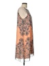 Max Studio 100% Polyester Paisley Orange Cocktail Dress Size L - photo 4