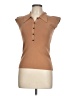 A.L.C. Brown Short Sleeve Turtleneck Size L - photo 1