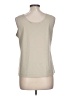 Chico's Color Block Tan Ivory Sleeveless Top Size Lg (2) - photo 2