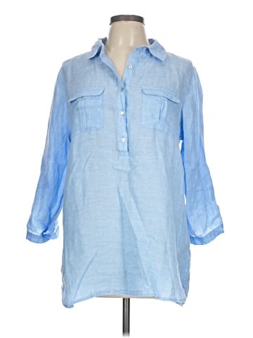 Jones New York 3/4 Sleeve Button-Down Shirt (view 1)