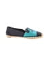 Tory Burch Color Block Teal Flats Size 10 - photo 1