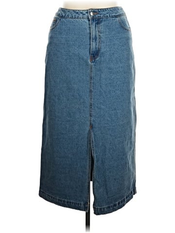 Velvet Heart Denim Skirt (view 1)