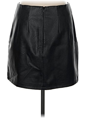 Topshop Faux Leather Skirt (view 2)