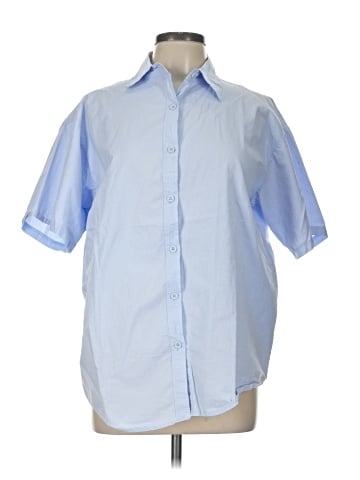 Unbranded Short Sleeve Button-Down Shirt (view 1)