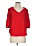 BCX 100% Polyester Red 3/4 Sleeve Blouse Size S - photo 1