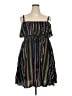 Torrid 100% Rayon Stripes Black Cocktail Dress Size 3X Plus (3) - photo 1