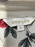 Amaryllis 100% Polyester Floral Ivory Sleeveless Blouse Size XL - photo 7