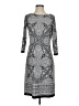 Wisp Graphic Gray Casual Dress Size 4 - photo 1
