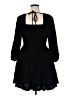 Arula 100% Polyester Solid Black Casual Dress Size 0X - photo 2