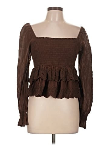 American Eagle Outfitters Long Sleeve Blouse (view 1)