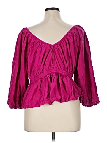 Mara Hoffman 3/4 Sleeve Blouse (view 2)
