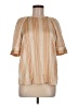 Worthington 100% Polyester Tan Short Sleeve Blouse Size M - photo 1