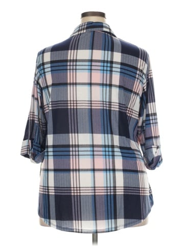 Paper Tee 3/4 Sleeve Blouse (view 2)