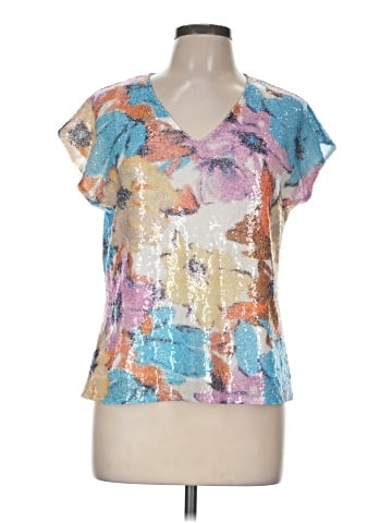 Elie Tahari Short Sleeve Blouse (view 1)