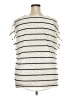 Lane Bryant 100% Polyester Ivory Short Sleeve Top Size 22 (5) - photo 2